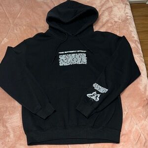 Yours Truly Black Graphic Hoodie